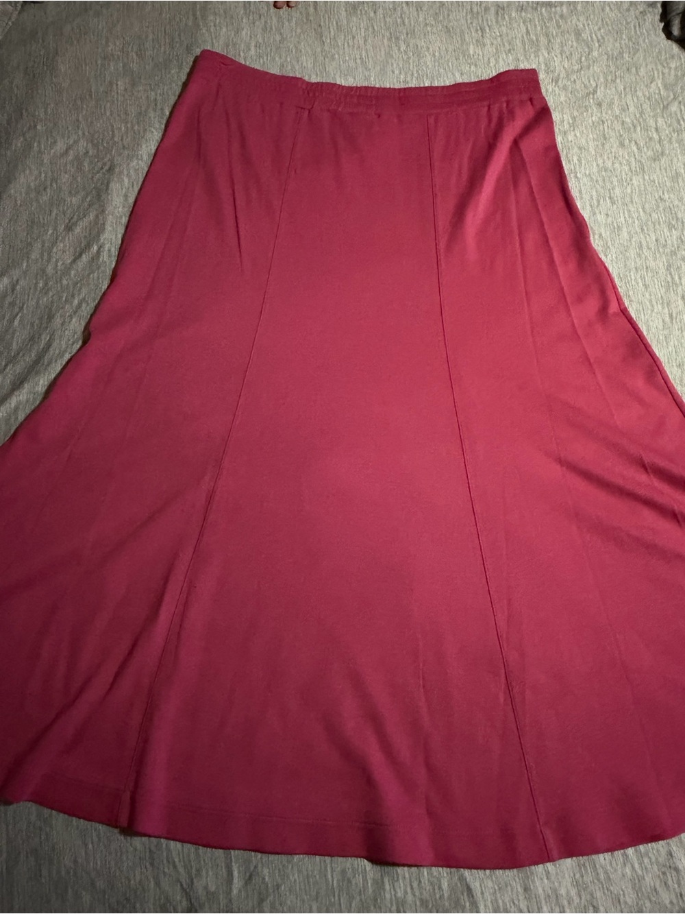 Peruvian Connection Deep Raspberry A-Line Skirt